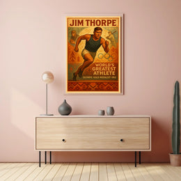 Jim Thorpe Legendary Athlete Poster