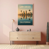 San Diego Skyline Poster