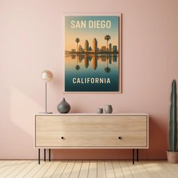 San Diego Skyline Poster