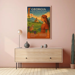 Georgia A Tapestry Of Beauty Culture Poster