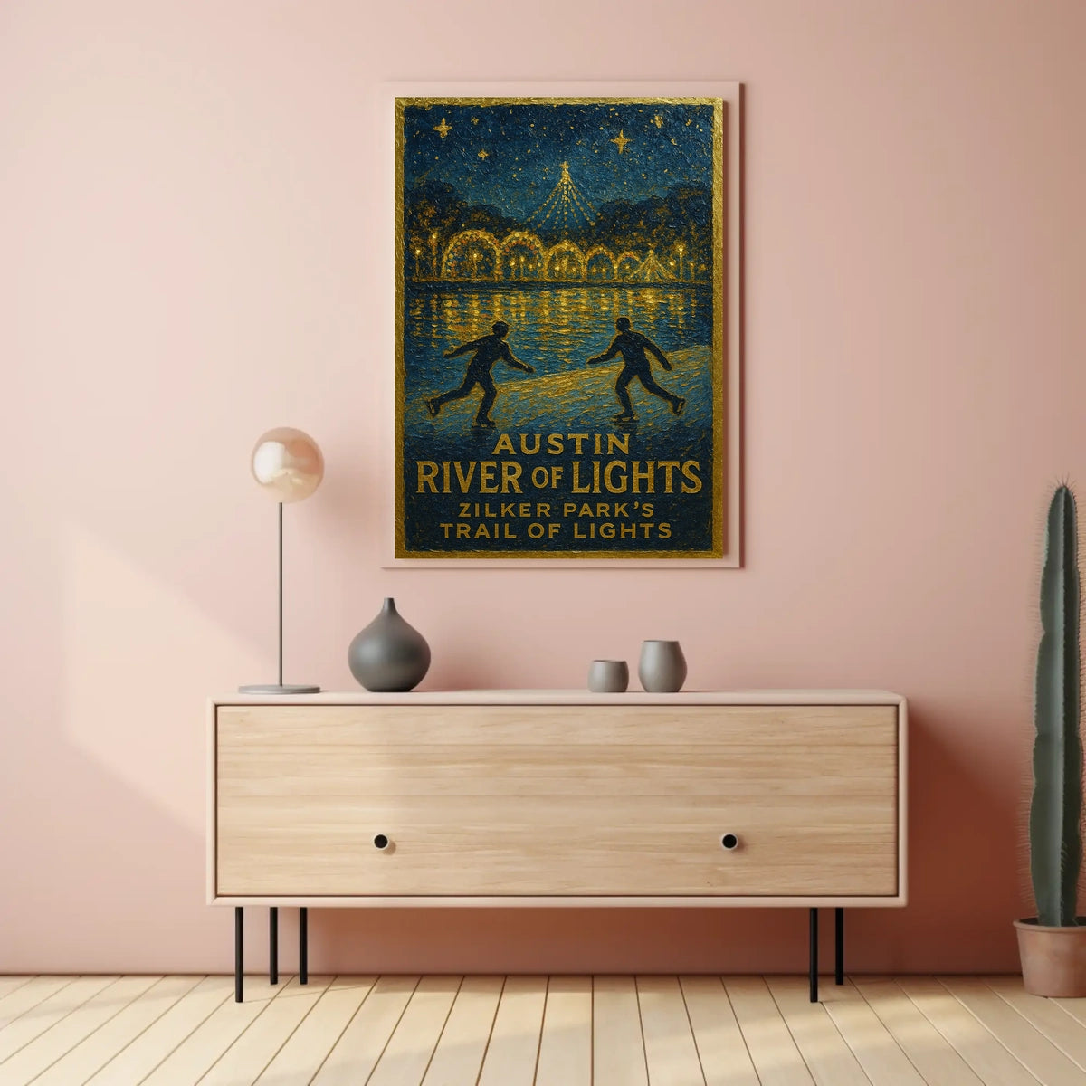 Austin River Of Lights Poster
