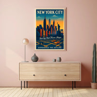 New York City Skyline Poster Iconic Cityscape Art For Home