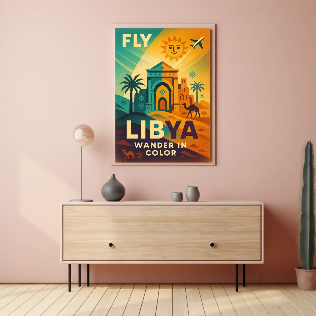 Fly Libya Wander In Color Poster
