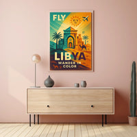 Fly Libya Wander In Color Poster