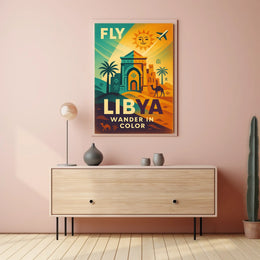 Fly Libya Wander In Color Poster