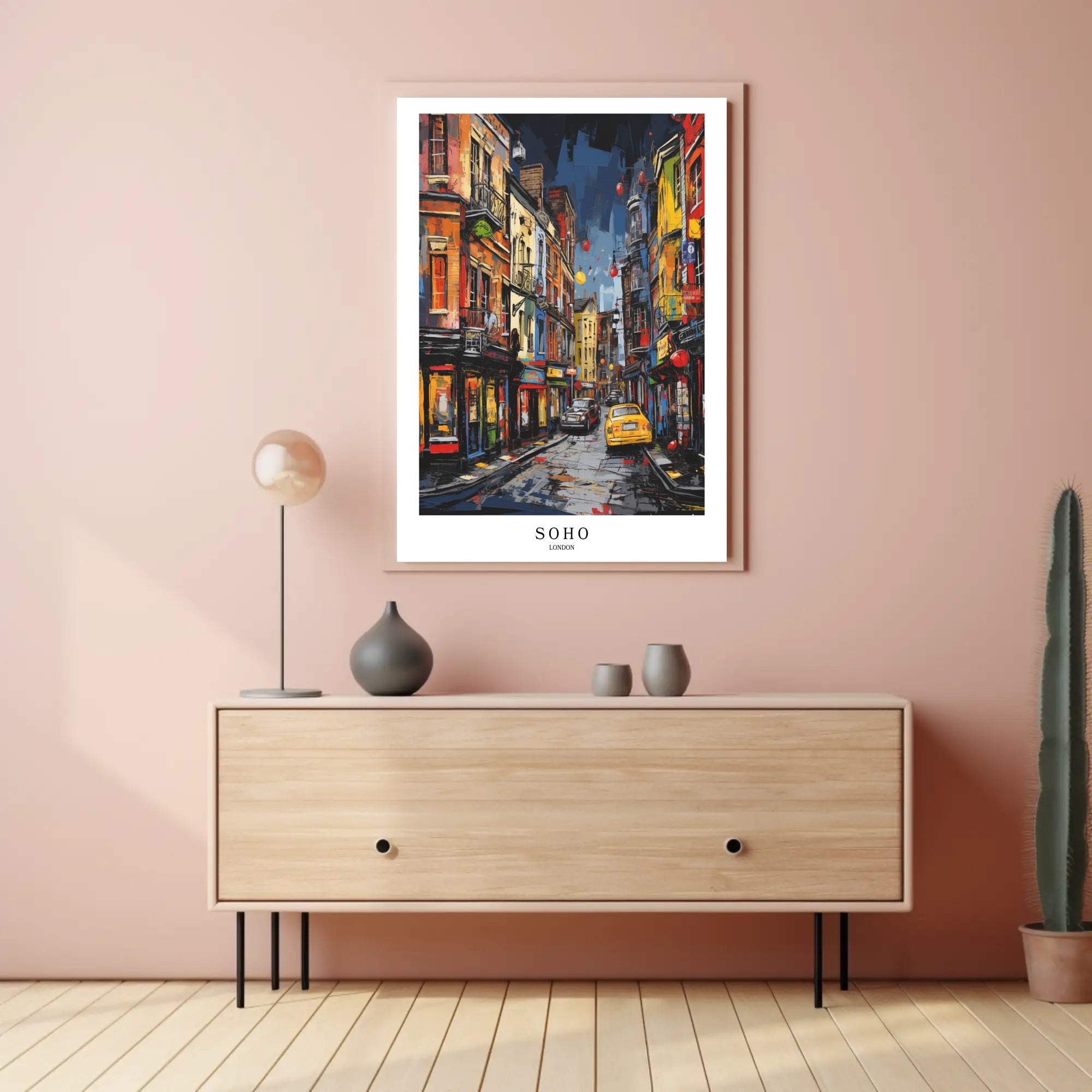 Soho Streetscape Poster PosterGoat