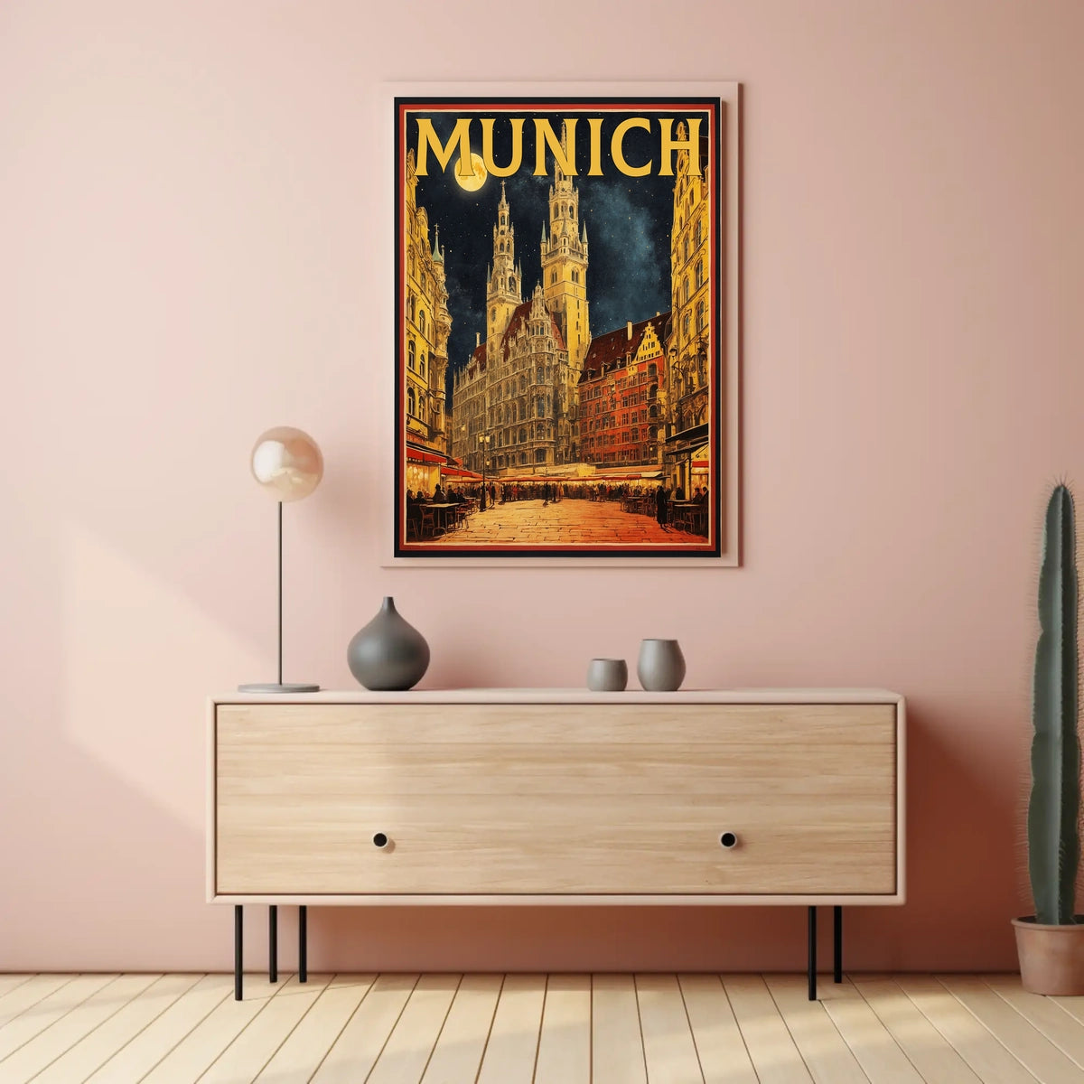 Munich Nightscape Poster