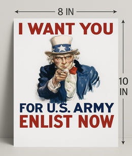 Uncle Sam Recruitment Poster PosterGoat