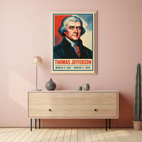 Thomas Jefferson Vintage Realism Collector Poster