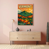 Vermont Adventure Wall Art Print Decor