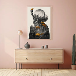 Urban Silhouette New York City Poster