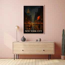 New York City Nightscape Poster