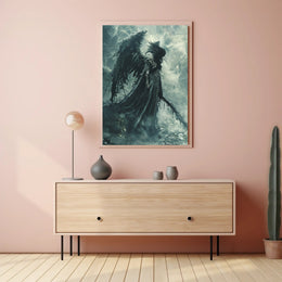 Dark Angel in Armor: Fantasy or Mythology Poster PosterGoat
