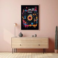 Vibrant Camera Art Poster