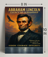 Abraham Lincoln Leadership Portrait: Historical or Presidential Poster