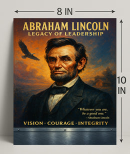 Abraham Lincoln Leadership Portrait: Historical or Presidential Poster