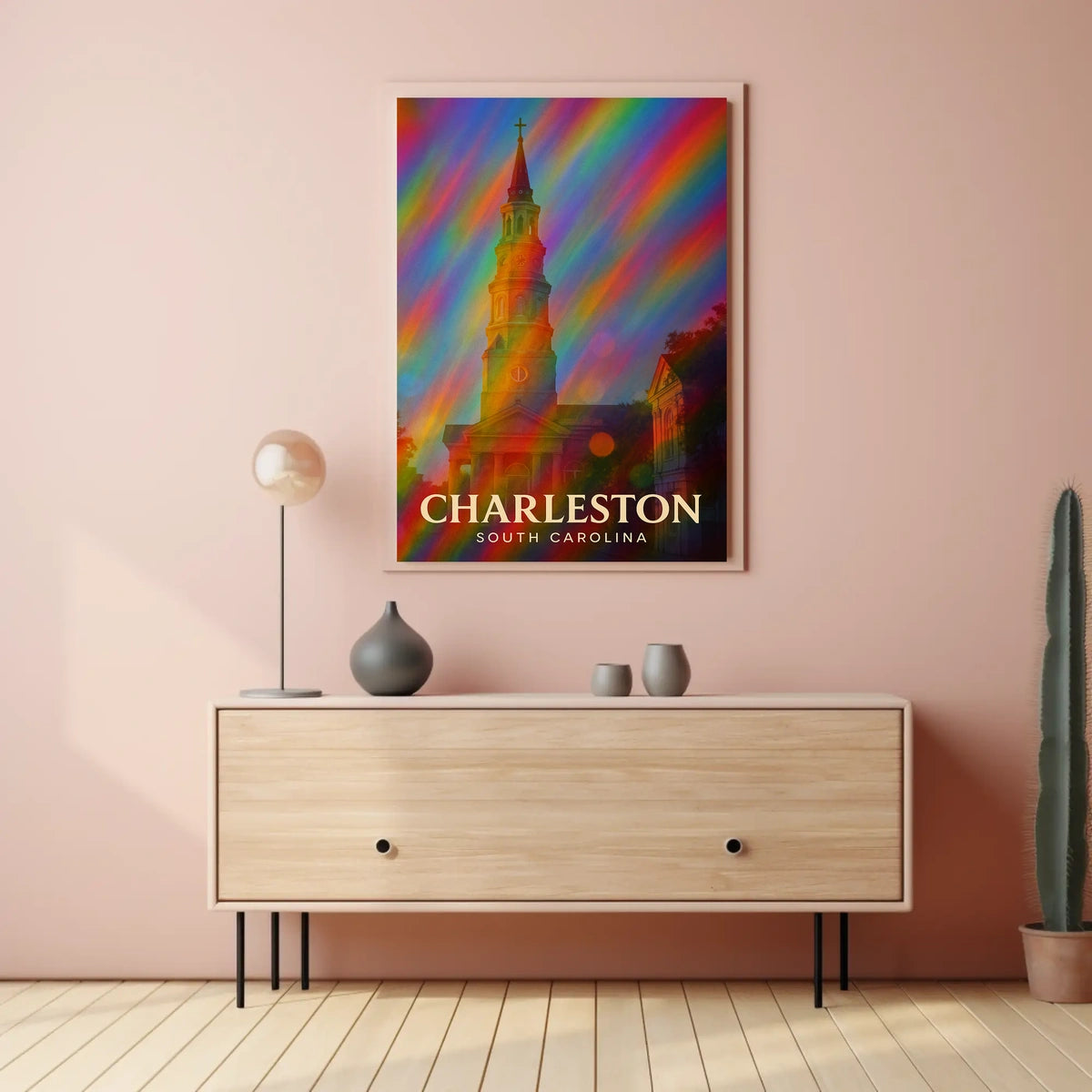 Charleston Travel Digital Painting Wanderlust Poster