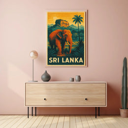 Sri Lanka Wildlife Poster
