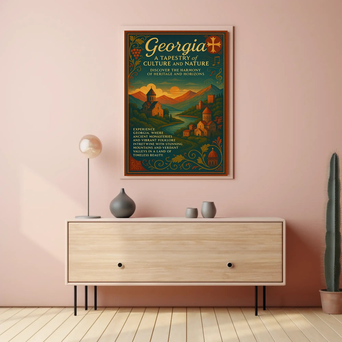 Georgia A Tapestry Of Culture And Poster
