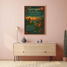 Georgia A Tapestry Of Culture And Poster