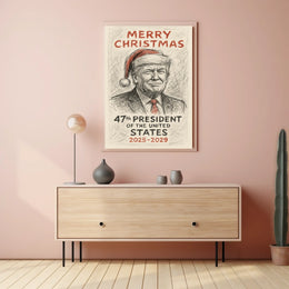 47th President Christmas Greeting Poster
