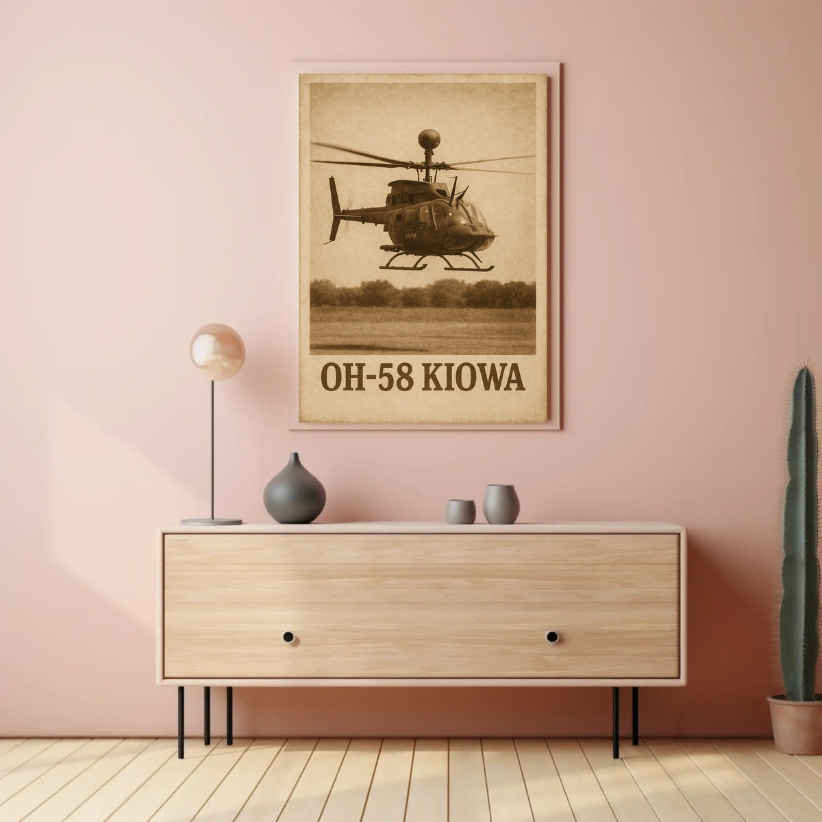 Oh-58 Kiowa Helicopter Poster