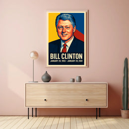 Bill Clinton Presidential Term Poster