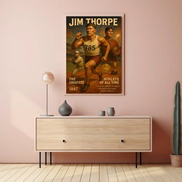 The Greatest Athlete of All Time Jim Thorpe Poster
