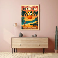 Welcome to Florida The Sunshine State Poster
