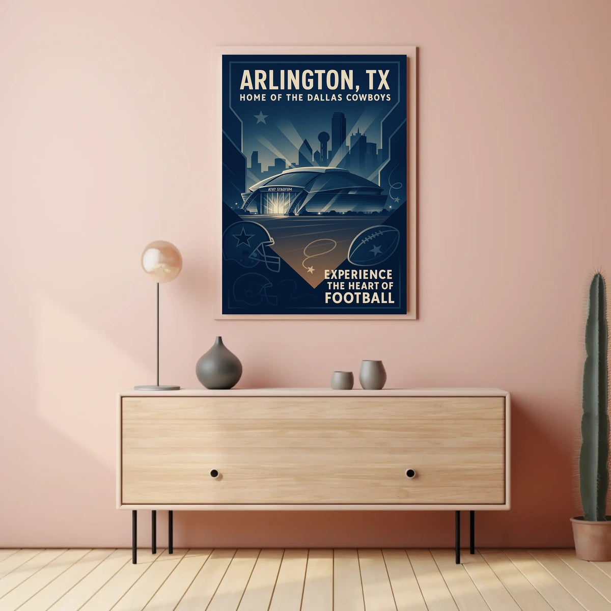 Arlington, TX Home of the Dallas Cowboys Poster