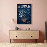 Arlington, TX Home of the Dallas Cowboys Poster