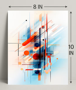 Abstract Geometric Symphony Abstract Poster PosterGoat