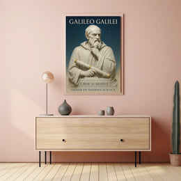Galileo Galilei Father Of Modern Poster