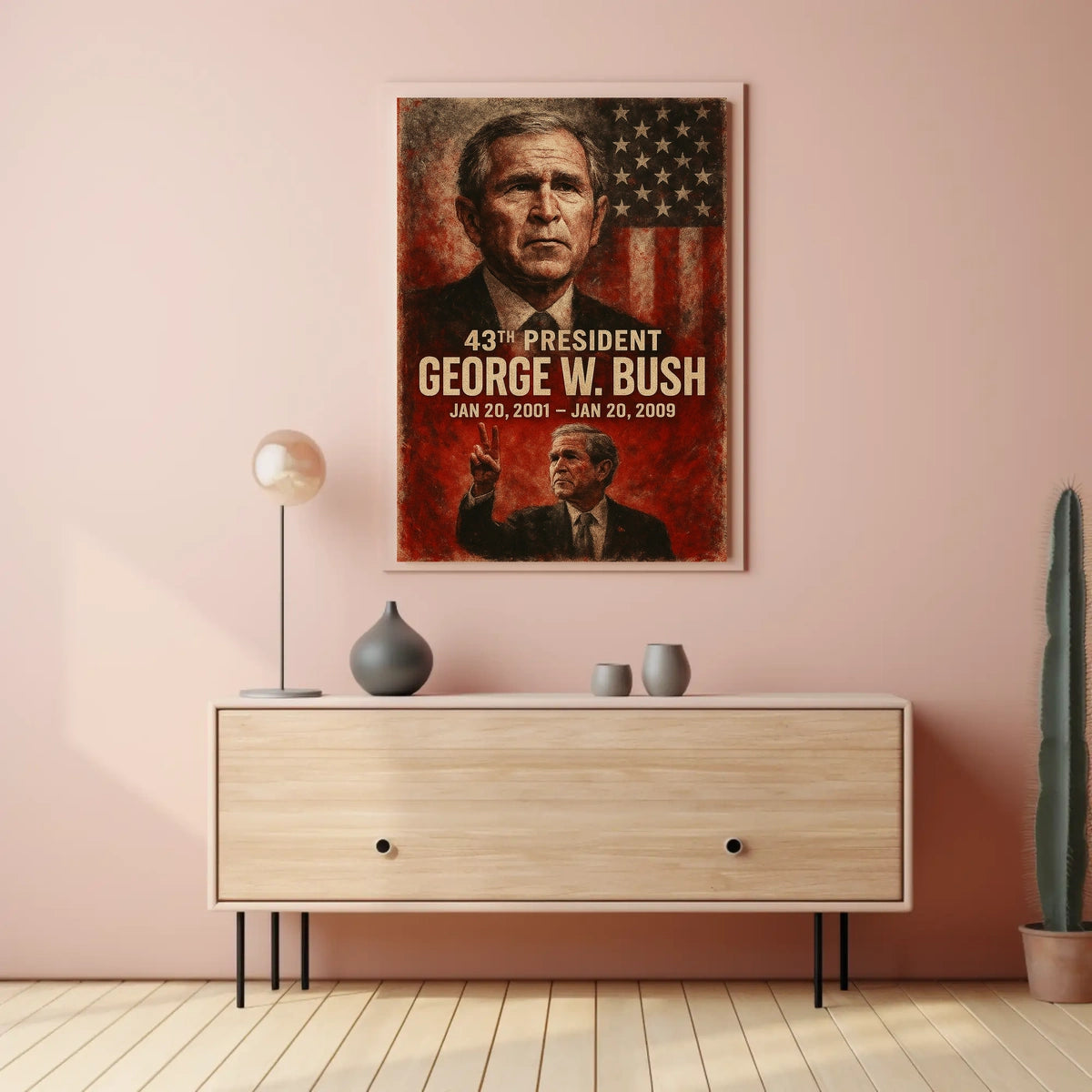 George W Bush 43Rd President Patriotic Realism Poster