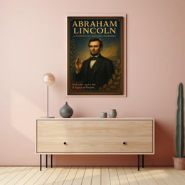 Abraham Lincoln Vintage Leadership Unity Poster Print