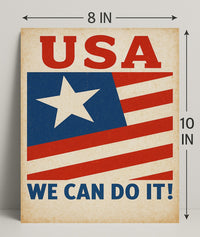 Patriotic Encouragement Poster PosterGoat