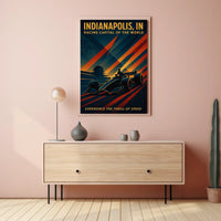 Indianapolis Racing Capital of the World Poster