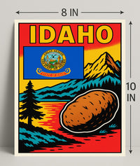 Idaho The Gem State Poster PosterGoat