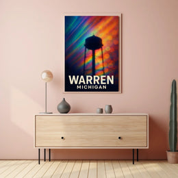 Warren, Michigan A Colorful Tribute Poster