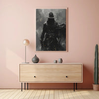 The Mysterious Wanderer Art Print Poster for Home Decor and Travel Enthusiasts PosterGoat