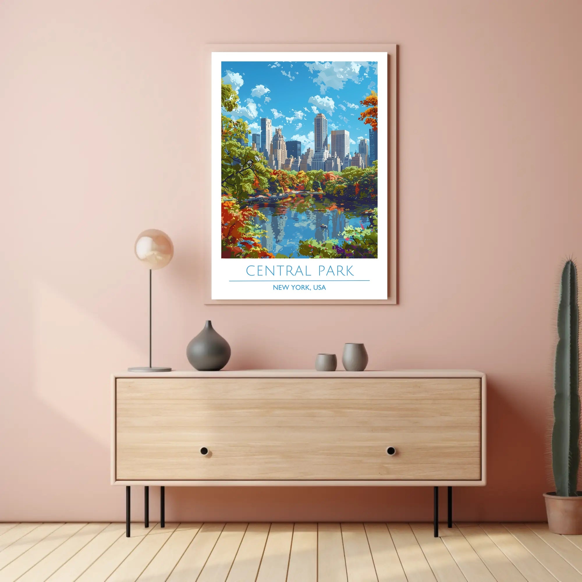 Central Park in Autumn Poster