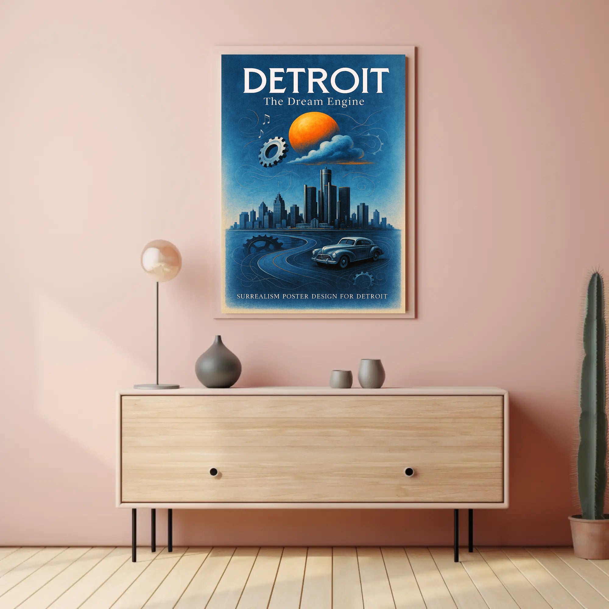 Detroit The Dream Engine Poster