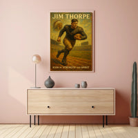 Jim Thorpe Celebrating a Legendary Athlete Poster