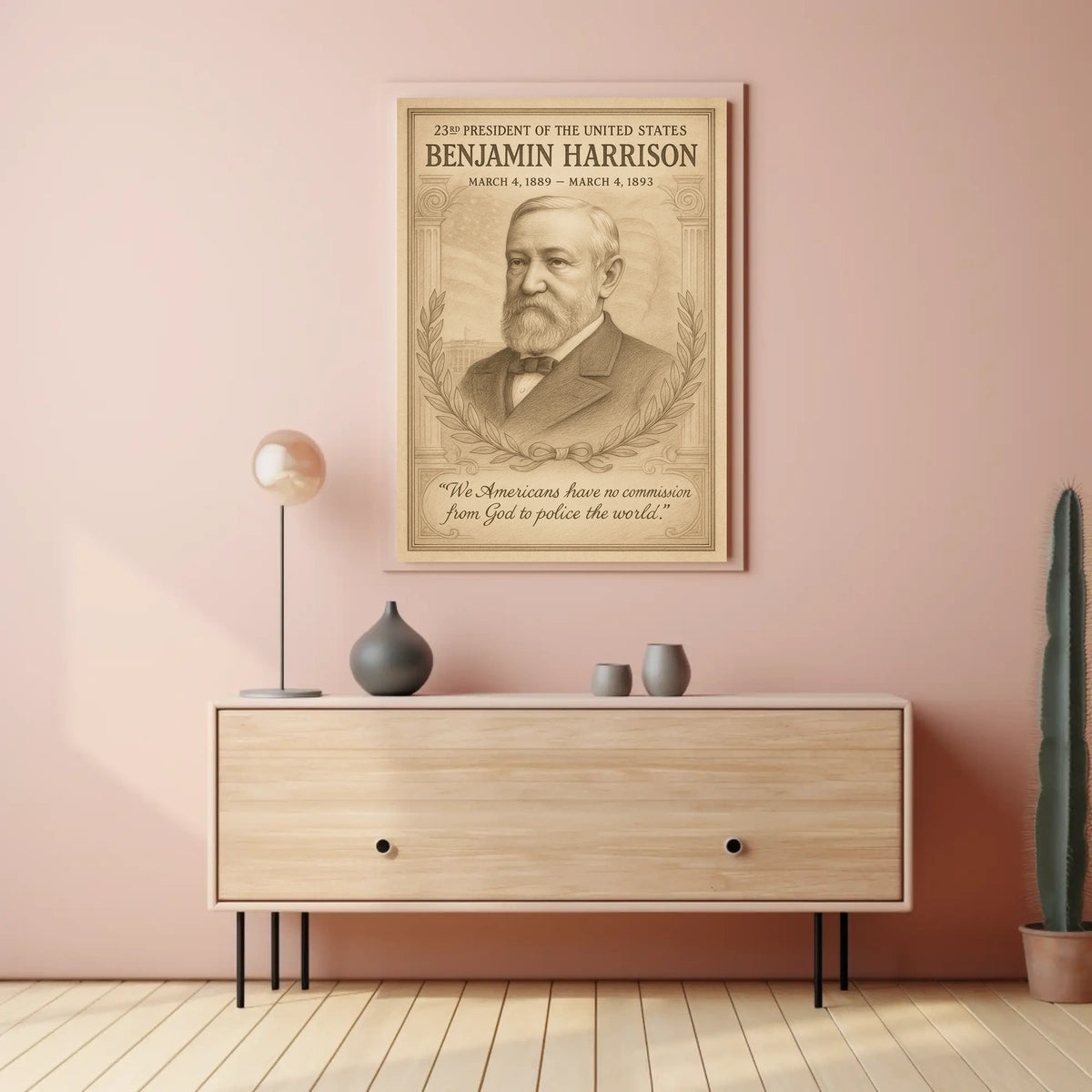Benjamin Harrison 23rd President Poster