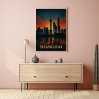 Shanghai Skyline Poster