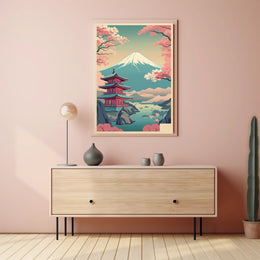 Tranquil Japanese Landscape Poster