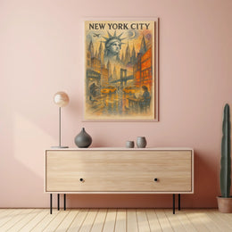 New York City A Vibrant Metropolis Poster