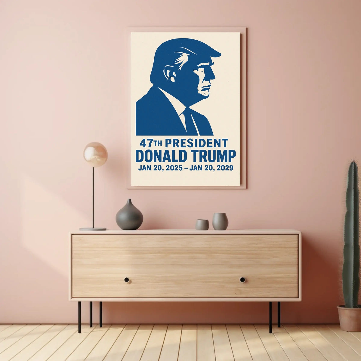 Donald Trump A Vision in Red, White, and Blue Poster
