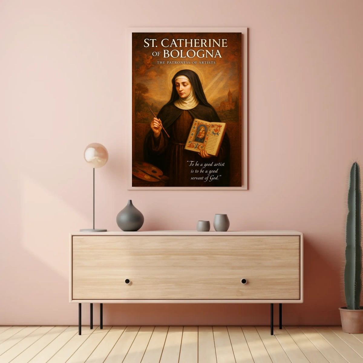 St. Catherine of Bologna The Patroness of Artists Poster