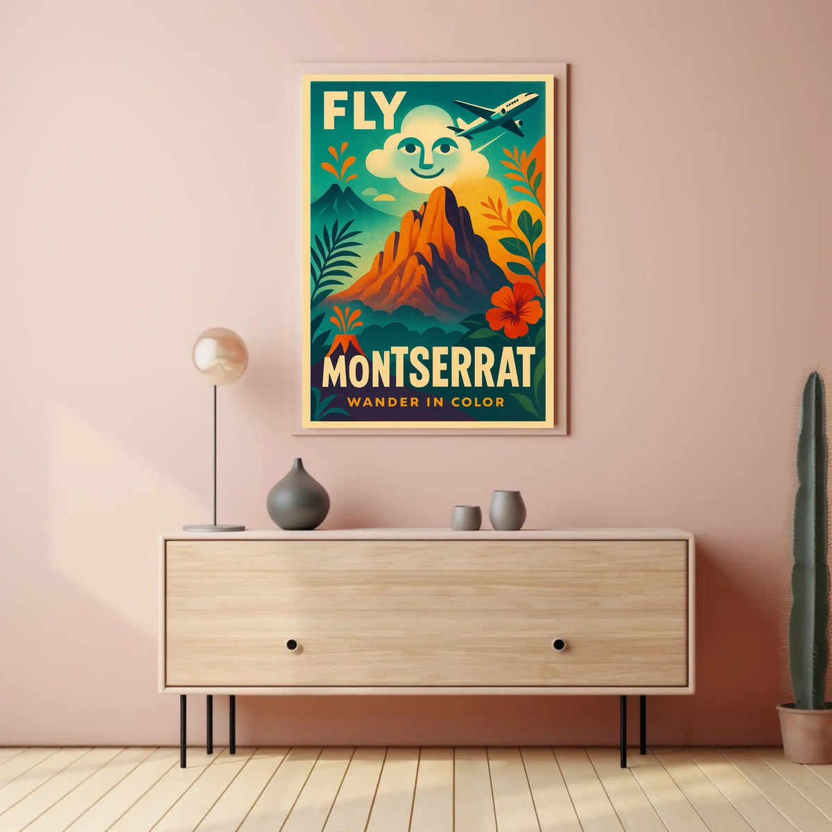 Fly to Montserrat Poster